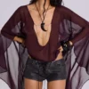Vaca Whipstitch Faux Leather Mini Shorts in Black