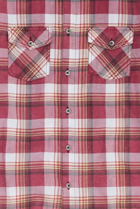 Vacation Plaid Fitted Shirt