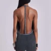 Vadra Backless Fringe Mini Dress