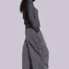 Vintage Grey Parachute Cargo Pants