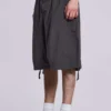 Vintage Grey Parachute Cargo Shorts