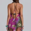 Vireya Embellished Backless Halter Top