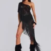 Vivienne Lace Fringe Dress
