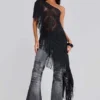 Washed Black Drift Bootcut Jeans