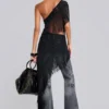 Washed Black Drift Bootcut Jeans