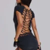 Voraz Macrame Mini Dress