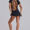 Voraz Macrame Mini Dress