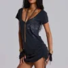 Voraz Macrame Mini Dress