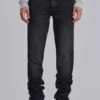 Washed Black Drain Jeans