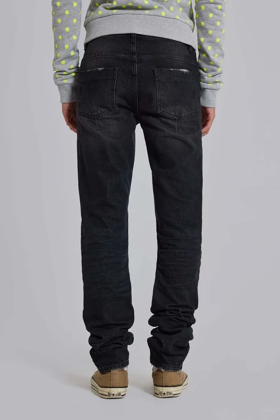 Washed Black Drain Jeans