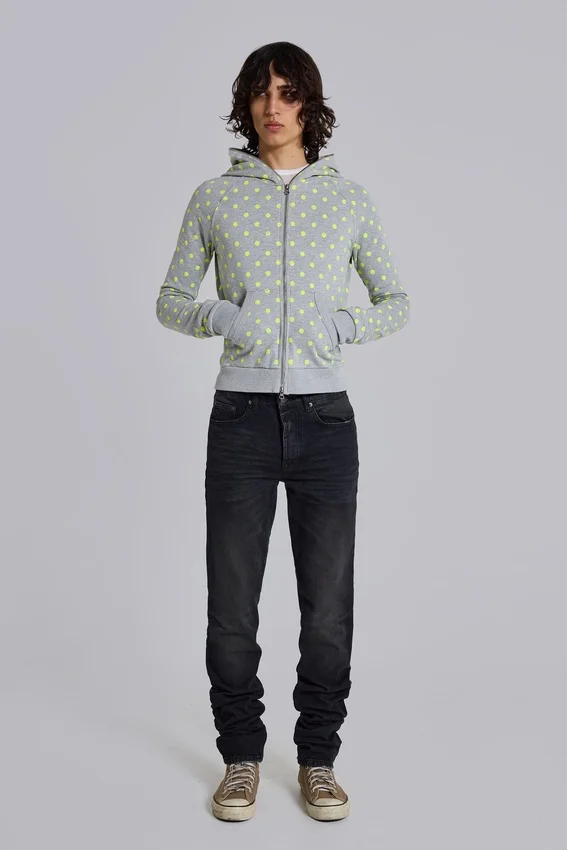 Washed Black Drain Jeans