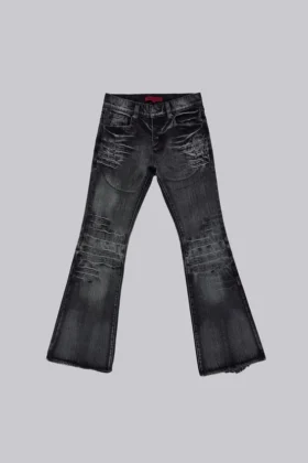 Washed Black Drift Bootcut Jeans