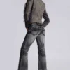 Washed Black Drift Bootcut Jeans