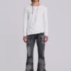 Washed Black Drift Bootcut Jeans