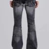 Washed Black Drift Bootcut Jeans