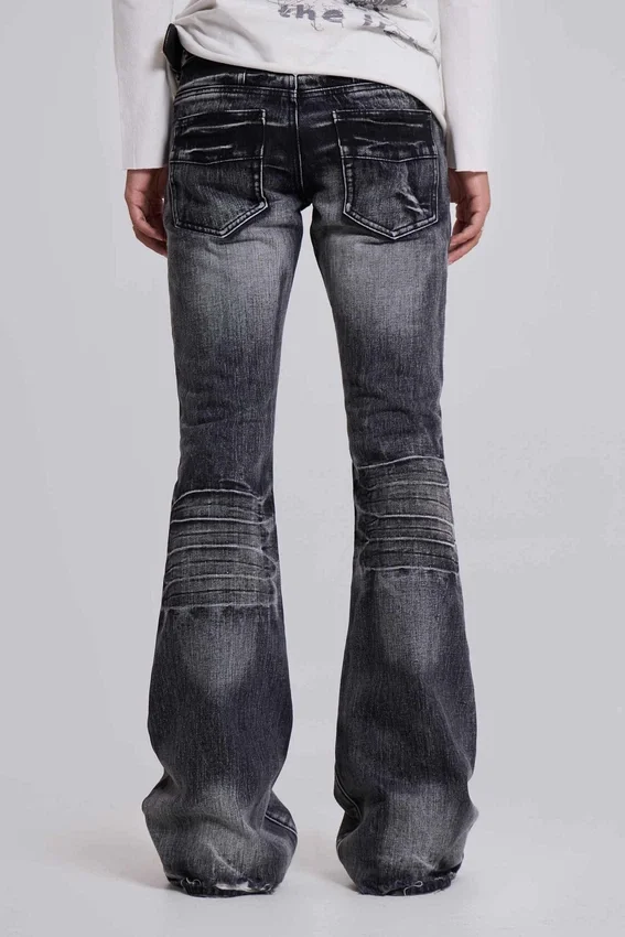 Washed Black Drift Bootcut Jeans