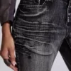 Washed Black Drift Bootcut Jeans