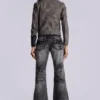 Washed Black Drift Bootcut Jeans