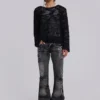 Washed Black Drift Bootcut Jeans