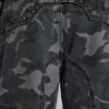 Washed Black Trooper Camo Cargo Pant