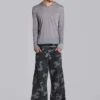 Washed Black Trooper Camo Cargo Pant