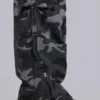 Washed Black Trooper Camo Cargo Pant