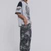 Washed Black Trooper Camo Cargo Pant