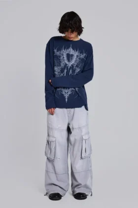 Washed Grey Decoy Cargos