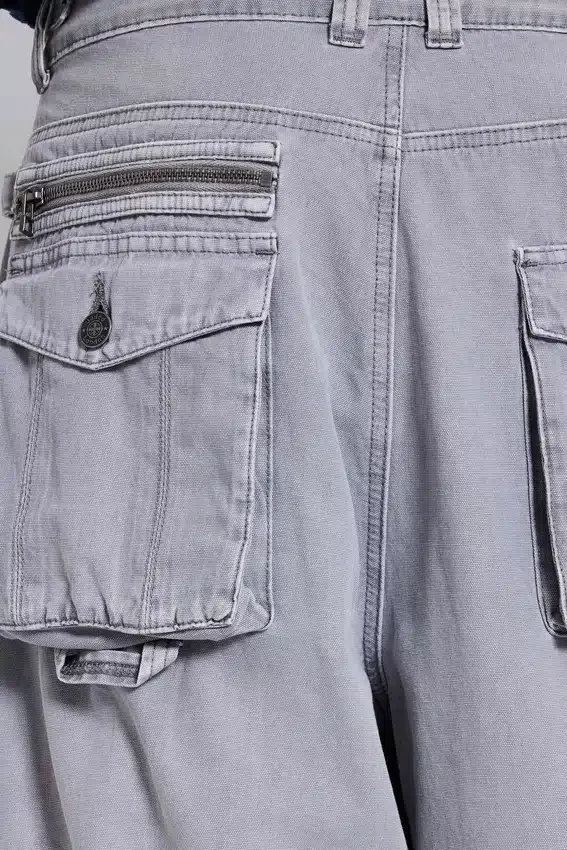 Washed Grey Decoy Cargos