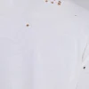 White Etching Cropped T-Shirt