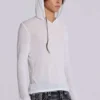 White Marl Mist Hoodie