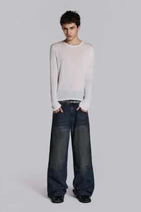 White Mist Long Sleeve Top