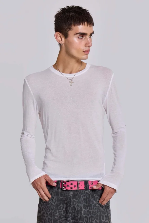 White Mist Long Sleeve Top