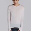 White Mist Long Sleeve Top