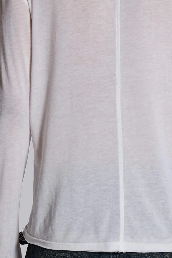 White Mist Long Sleeve Top