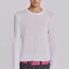 White Mist Long Sleeve Top