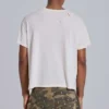 White Moth Cropped T-Shirt