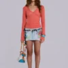 Zadie Airbrush Denim Off Mini Skirt